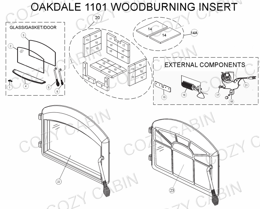 Oakdale EPI Wood Insert (1101) #1101